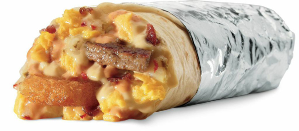Grande Sausage Breakfast Burrito at Jack in the Box